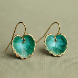 Turquoise Leaf Earrings